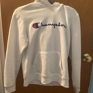 White champion sweater kids large